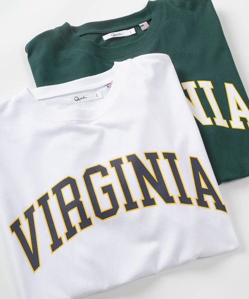 make a ray!(メイク ア レイ!)の「ビッグシルエット カレッジロゴプリント 半袖Tシャツ/リンガープリントTシャツ/Florida/MONTANA/WISCONSIN/VIRGINIA/【USAコットン】(Tシャツ/カットソー・レディース・ホワイト/チャコールグレー/グリーン/ホワイト系その他/グレー系その他/グリーン系その他/ホワイト系その他2/グレー系その他2・M/L)」の3枚目の写真