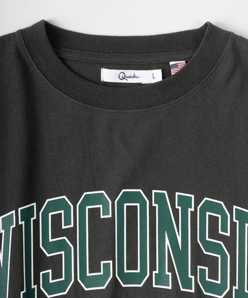 make a ray!(メイク ア レイ!)の「ビッグシルエット カレッジロゴプリント 半袖Tシャツ/リンガープリントTシャツ/Florida/MONTANA/WISCONSIN/VIRGINIA/【USAコットン】(Tシャツ/カットソー・レディース・ホワイト/チャコールグレー/グリーン/ホワイト系その他/グレー系その他/グリーン系その他/ホワイト系その他2/グレー系その他2・M/L)」の11枚目の写真