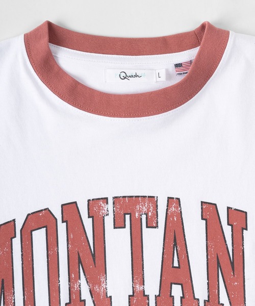 make a ray!(メイク ア レイ!)の「ビッグシルエット カレッジロゴプリント 半袖Tシャツ/リンガープリントTシャツ/Florida/MONTANA/WISCONSIN/VIRGINIA/【USAコットン】(Tシャツ/カットソー・レディース・ホワイト/チャコールグレー/グリーン/ホワイト系その他/グレー系その他/グリーン系その他/ホワイト系その他2/グレー系その他2・M/L)」の12枚目の写真