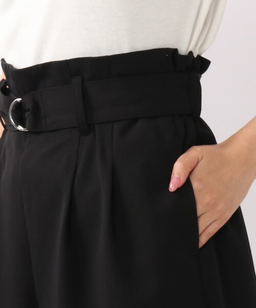 DRESKIP（ドレスキップ）の「◆2タックベルト付きショ－トパンツ（その他パンツ・レディース・サンドベージュ/ブラック・02/03）」の8枚目の写真