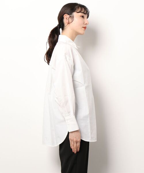 abc une face(アーベーセーアンフェイス)の「2WAYビッグ/オーバーサイズシャツ(シャツ/ブラウス・レディース・ホワイト/ライトピンク/ブラック/ライトブルー・FREE)」の16枚目の写真