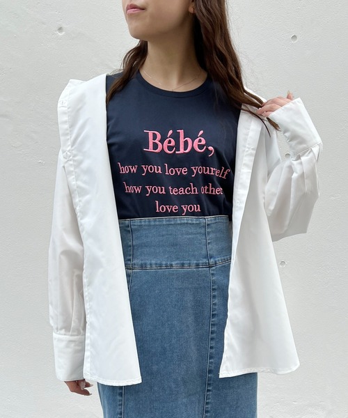 abc une face(アーベーセーアンフェイス)の「2WAYビッグ/オーバーサイズシャツ(シャツ/ブラウス・レディース・ホワイト/ライトピンク/ブラック/ライトブルー・FREE)」の17枚目の写真