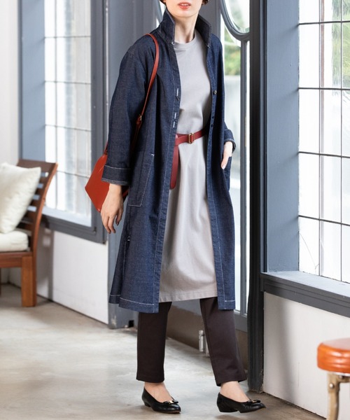 aunt lily(アントリリー)の「コットンツイルマルチスタイルコート(その他アウター・レディース・インディゴブルー/ライトカーキ/キナリ・11号/9号/13号/7号/15号)」の17枚目の写真