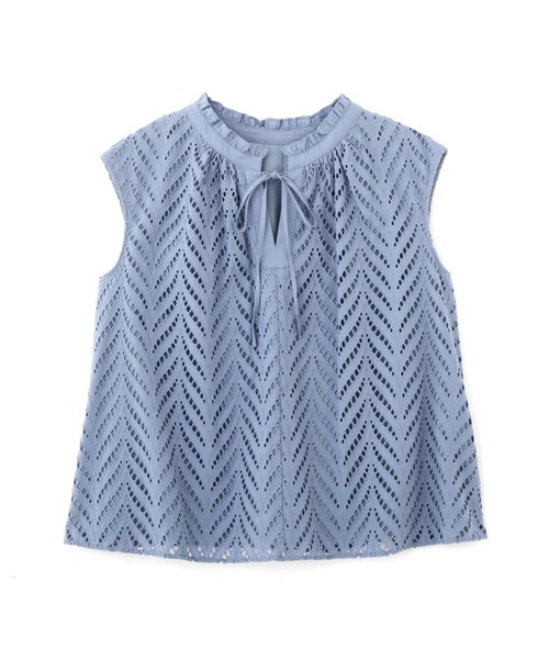 PROPORTION BODY DRESSING（プロポーションボディドレッシング）の「フリルネックレースブラウス / 1212210604（シャツ/ブラウス・レディース・ブラック/ブルー/オフホワイト・SMALL/MEDIUM）」の11枚目の写真