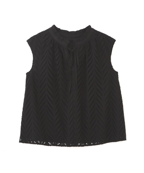 PROPORTION BODY DRESSING（プロポーションボディドレッシング）の「フリルネックレースブラウス / 1212210604（シャツ/ブラウス・レディース・ブラック/ブルー/オフホワイト・SMALL/MEDIUM）」の16枚目の写真