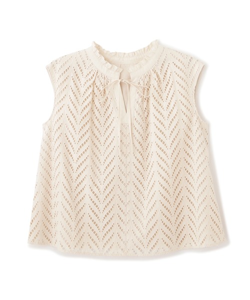 PROPORTION BODY DRESSING（プロポーションボディドレッシング）の「フリルネックレースブラウス / 1212210604（シャツ/ブラウス・レディース・ブラック/ブルー/オフホワイト・SMALL/MEDIUM）」の18枚目の写真