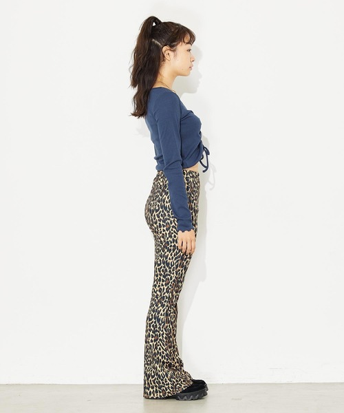 X-girl（エックスガール）の「FRONT DRAWSTRING L/S TOP（Tシャツ/カットソー・レディース・ブラック/ネイビー/ピンク・S/M）」の19枚目の写真