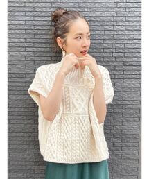 Ungrid | パッチワークケーブルニットベスト(ニット/セーター)