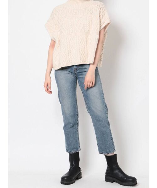 Ungrid（アングリッド）の「パッチワークケーブルニットベスト（ニット/セーター・レディース・ブラウン/アイボリー・FREE）」の22枚目の写真