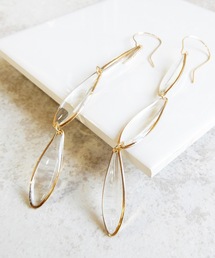 The Rule ザルール:Trough hook pierced earring:ティアドロップピアス