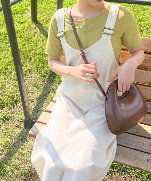 Ambre Ciel（アンブルシエル）の「シアーメロー半袖トップス／【WEB/EC限定商品】（Tシャツ/カットソー・レディース・ブラック/ピンク/ライトグリーン/アイボリー・FREE）」の8枚目の写真