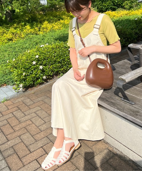 Ambre Ciel（アンブルシエル）の「シアーメロー半袖トップス／【WEB/EC限定商品】（Tシャツ/カットソー・レディース・ブラック/ピンク/ライトグリーン/アイボリー・FREE）」の10枚目の写真