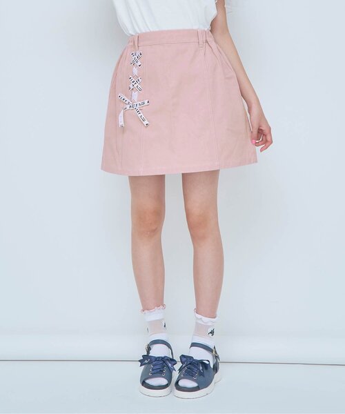 algy（アルジー）の「レースアップスカート（スカート・キッズ・サックスブルー/ピンク/ミント/ラベンダー・SMALL/MEDIUM/X-SMALL/XX-SMALL）」の4枚目の写真