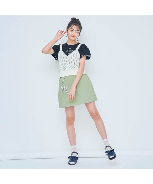 algy（アルジー）の「レースアップスカート（スカート・キッズ・サックスブルー/ピンク/ミント/ラベンダー・SMALL/MEDIUM/X-SMALL/XX-SMALL）」の12枚目の写真