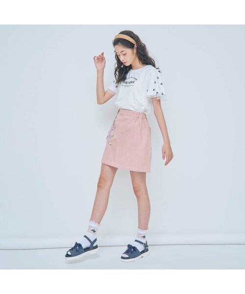 algy（アルジー）の「レースアップスカート（スカート・キッズ・サックスブルー/ピンク/ミント/ラベンダー・SMALL/MEDIUM/X-SMALL/XX-SMALL）」の9枚目の写真