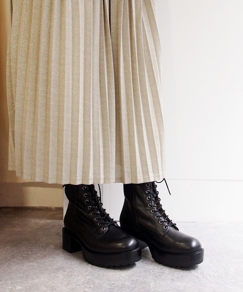 あしながおじさん（アシナガオジサン）の「厚底レースアップブーツ　-6701519（ブーツ・レディース・ブラック/アイボリー/ワイン・22.5cm/23.5cm/24.5cm/23.0cm/24.0cm）」の20枚目の写真