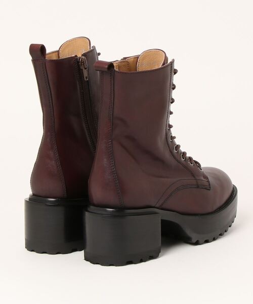 あしながおじさん（アシナガオジサン）の「厚底レースアップブーツ　-6701519（ブーツ・レディース・ブラック/アイボリー/ワイン・22.5cm/23.5cm/24.5cm/23.0cm/24.0cm）」の7枚目の写真