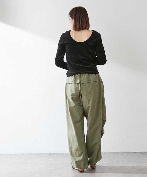 Omekashi（オメカシ）の「【earthy_】パラシュートパンツ（その他パンツ・レディース・ブラック/カーキ/ベージュ/ホワイト・FREE）」の13枚目の写真