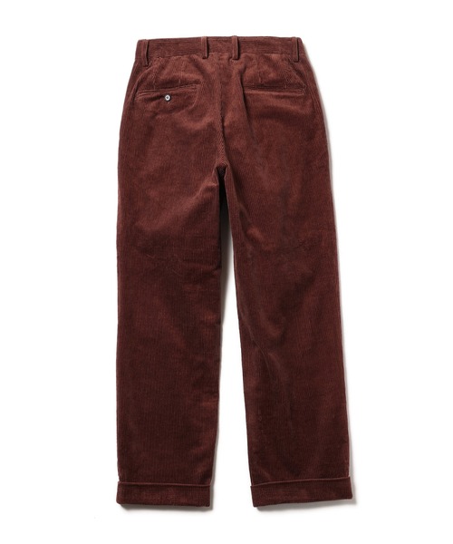MR.OLIVE（ミスターオリーブ）の「MR.OLIVE ミスターオリーブ / 8W STRETCH CORDUROY / 2TUCK TAPERED PANTS 8ウェル ストレッチコーデュロイ / ツータック テーパード パンツ / M-223148（スラックス・メンズ・ブラウン/ブラック・MEDIUM/LARGE/SMALL）」の4枚目の写真