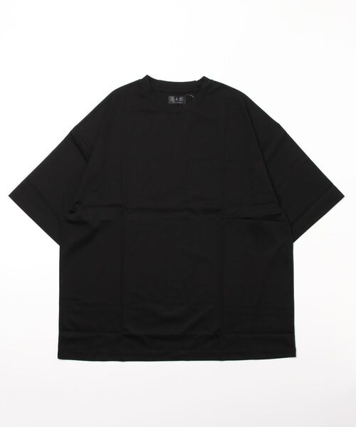 A4A(エーフォーエー)の「A4A/エーフォーエー/強撚糸ラウンドポケット半袖Tシャツ(Tシャツ/カットソー・メンズ・ホワイト/ブラック/ブルー/グリーン・M/L)」の3枚目の写真
