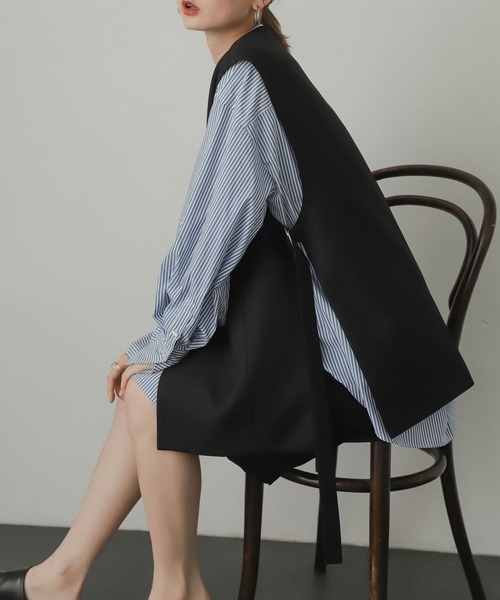 SENSE OF PLACE by URBAN RESEARCH(センスオブプレイスバイアーバンリサーチ)の「カラーコクーンスリーブシャツ(シャツ/ブラウス・レディース・ライトブルー/オフホワイト/ピンク/グリーン系その他/ブルー系その他/イエロー系その他/ピンク系その他・ONE)」の18枚目の写真