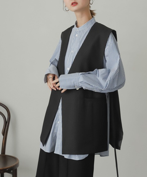 SENSE OF PLACE by URBAN RESEARCH(センスオブプレイスバイアーバンリサーチ)の「カラーコクーンスリーブシャツ(シャツ/ブラウス・レディース・ライトブルー/オフホワイト/ピンク/グリーン系その他/ブルー系その他/イエロー系その他/ピンク系その他・ONE)」の19枚目の写真