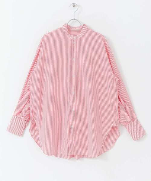 SENSE OF PLACE by URBAN RESEARCH(センスオブプレイスバイアーバンリサーチ)の「カラーコクーンスリーブシャツ(シャツ/ブラウス・レディース・ライトブルー/オフホワイト/ピンク/グリーン系その他/ブルー系その他/イエロー系その他/ピンク系その他・ONE)」の14枚目の写真