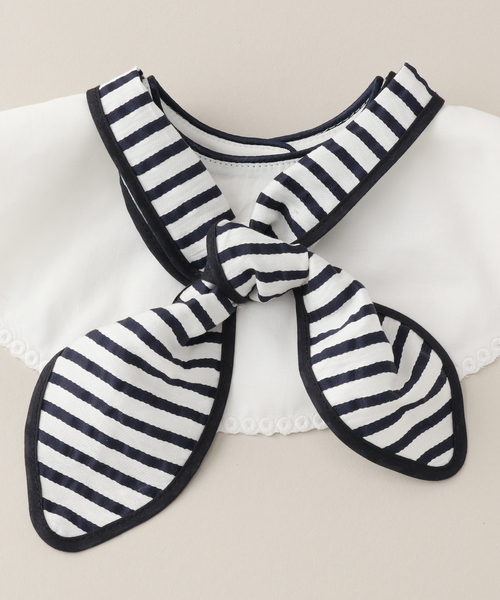 IENA ENFANT（イエナアンファン）の「【MARLMARL】別注 bibs ストライプ（baby）（スタイ/よだれかけ・キッズ・ネイビー・FREE）」の14枚目の写真
