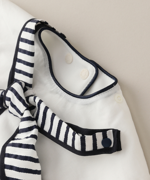 IENA ENFANT（イエナアンファン）の「【MARLMARL】別注 bibs ストライプ（baby）（スタイ/よだれかけ・キッズ・ネイビー・FREE）」の19枚目の写真