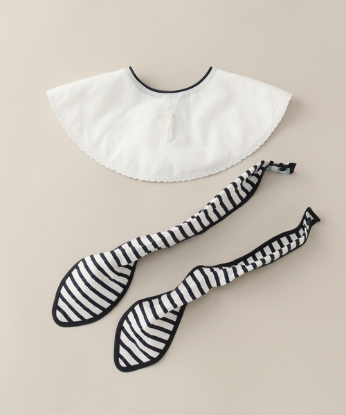 IENA ENFANT（イエナアンファン）の「【MARLMARL】別注 bibs ストライプ（baby）（スタイ/よだれかけ・キッズ・ネイビー・FREE）」の20枚目の写真