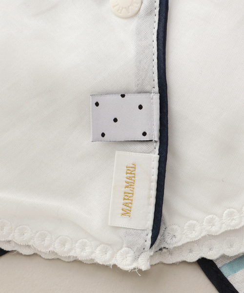 IENA ENFANT（イエナアンファン）の「【MARLMARL】別注 bibs ストライプ（baby）（スタイ/よだれかけ・キッズ・ネイビー・FREE）」の4枚目の写真