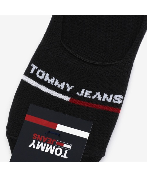tommy jeans（トミー ジーンズ）の「TJ ANKLE LOGO SOCKS（ソックス/靴下・メンズ・ホワイト/ブラック・FREE）」の5枚目の写真