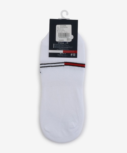 tommy jeans（トミー ジーンズ）の「TJ ANKLE LOGO SOCKS（ソックス/靴下・メンズ・ホワイト/ブラック・FREE）」の3枚目の写真