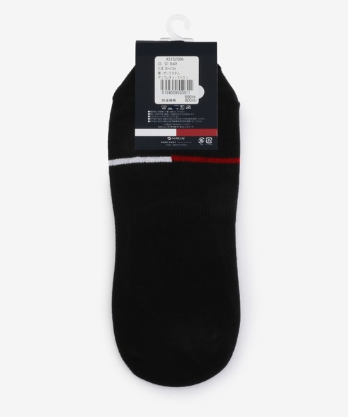 tommy jeans（トミー ジーンズ）の「TJ ANKLE LOGO SOCKS（ソックス/靴下・メンズ・ホワイト/ブラック・FREE）」の4枚目の写真