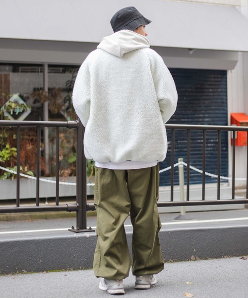 WEGO（ウィゴー）の「WEGO/リバーシブル ボアブルゾン（ブルゾン・メンズ・ホワイト/ブラック/パープル・LARGE/MEDIUM/X-LARGE）」の19枚目の写真