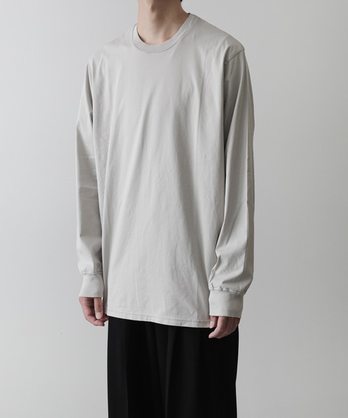 ATTACHMENT(アタッチメント)の「59/2 コンパクト天竺 L/S TEE / COMPACT YARN CO JERSEY L/S TEE(Tシャツ/カットソー・メンズ・イエロー系その他/ホワイト/ブラック/ライトベージュ・2/1/3)」の15枚目の写真