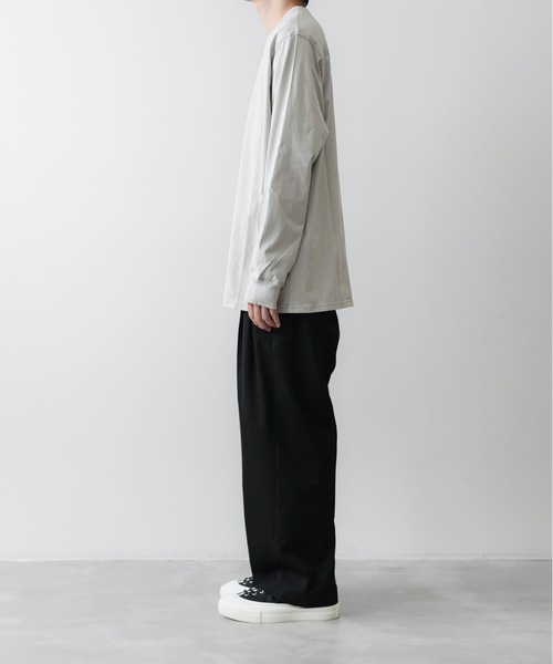 ATTACHMENT(アタッチメント)の「59/2 コンパクト天竺 L/S TEE / COMPACT YARN CO JERSEY L/S TEE(Tシャツ/カットソー・メンズ・イエロー系その他/ホワイト/ブラック/ライトベージュ・2/1/3)」の21枚目の写真