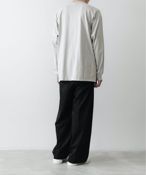 ATTACHMENT(アタッチメント)の「59/2 コンパクト天竺 L/S TEE / COMPACT YARN CO JERSEY L/S TEE(Tシャツ/カットソー・メンズ・イエロー系その他/ホワイト/ブラック/ライトベージュ・2/1/3)」の22枚目の写真