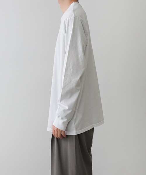 ATTACHMENT(アタッチメント)の「59/2 コンパクト天竺 L/S TEE / COMPACT YARN CO JERSEY L/S TEE(Tシャツ/カットソー・メンズ・イエロー系その他/ホワイト/ブラック/ライトベージュ・2/1/3)」の7枚目の写真