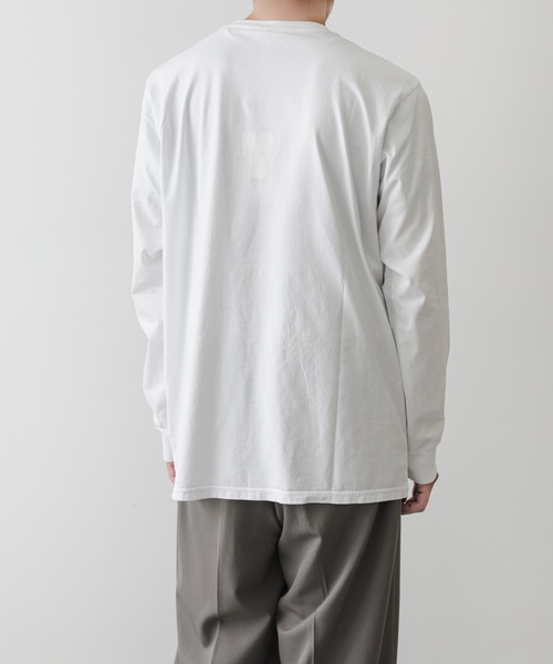 ATTACHMENT(アタッチメント)の「59/2 コンパクト天竺 L/S TEE / COMPACT YARN CO JERSEY L/S TEE(Tシャツ/カットソー・メンズ・イエロー系その他/ホワイト/ブラック/ライトベージュ・2/1/3)」の8枚目の写真