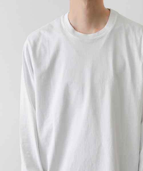 ATTACHMENT(アタッチメント)の「59/2 コンパクト天竺 L/S TEE / COMPACT YARN CO JERSEY L/S TEE(Tシャツ/カットソー・メンズ・イエロー系その他/ホワイト/ブラック/ライトベージュ・2/1/3)」の9枚目の写真