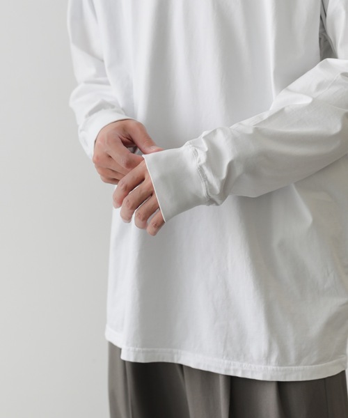 ATTACHMENT(アタッチメント)の「59/2 コンパクト天竺 L/S TEE / COMPACT YARN CO JERSEY L/S TEE(Tシャツ/カットソー・メンズ・イエロー系その他/ホワイト/ブラック/ライトベージュ・2/1/3)」の10枚目の写真