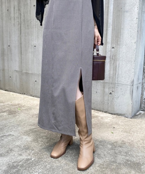 one after another NICE CLAUP(ワンアフターアナザーナイスクラップ)の「Iラインスリットキャミワンピース(ワンピース・レディース・ホワイト系その他/ブラック/ブラウン系その他/グレー系その他・SMALL/MEDIUM)」の13枚目の写真