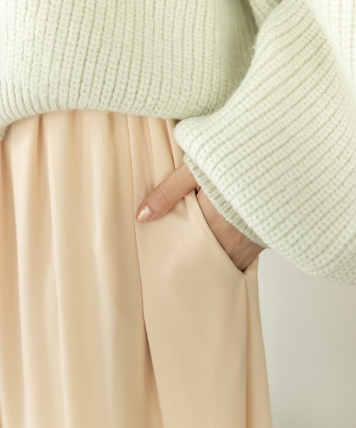 SLURR（スラ―）の「ランダムティアードスカート（スカート・レディース・ブラック/アイボリー/モカ・FREE）」の13枚目の写真