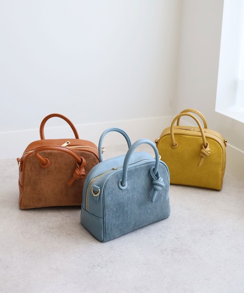 R&D.M.Co-☆今期新品未使用インディゴライトコーデュロイボストンバッグ R&D.M.Co-☆今期新品未使用インディゴライトコーデュロイボストン