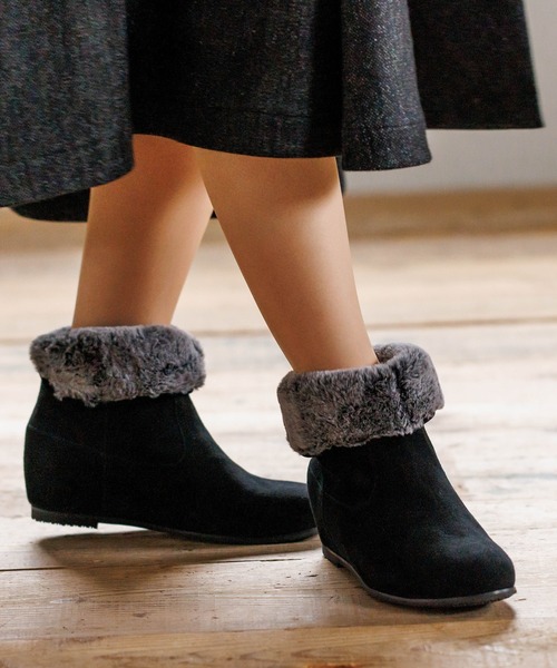 HIMIKO(ヒミコ)の「【HIMIKO】2WAYファーブーツ【撥水】/621418(ブーツ・レディース・ブラック/ベージュ系その他4/ダークグレー・21.5cm/22.0cm/22.5cm/23.0cm/23.5cm/24.0cm/24.5cm/25.0cm/25.5cm/26.0cm)」の6枚目の写真