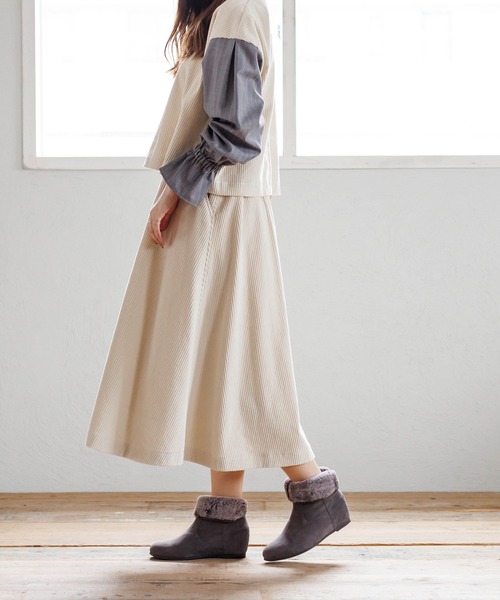 HIMIKO(ヒミコ)の「【HIMIKO】2WAYファーブーツ【撥水】/621418(ブーツ・レディース・ブラック/ベージュ系その他4/ダークグレー・21.5cm/22.0cm/22.5cm/23.0cm/23.5cm/24.0cm/24.5cm/25.0cm/25.5cm/26.0cm)」の10枚目の写真