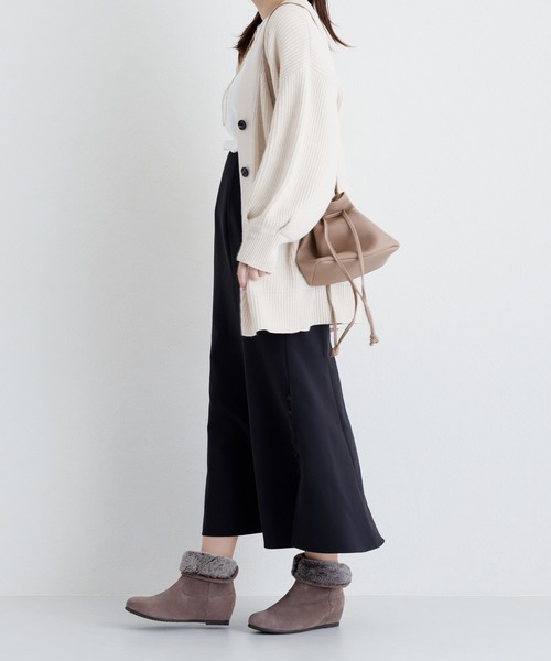 HIMIKO(ヒミコ)の「【HIMIKO】2WAYファーブーツ【撥水】/621418(ブーツ・レディース・ブラック/ベージュ系その他4/ダークグレー・21.5cm/22.0cm/22.5cm/23.0cm/23.5cm/24.0cm/24.5cm/25.0cm/25.5cm/26.0cm)」の14枚目の写真