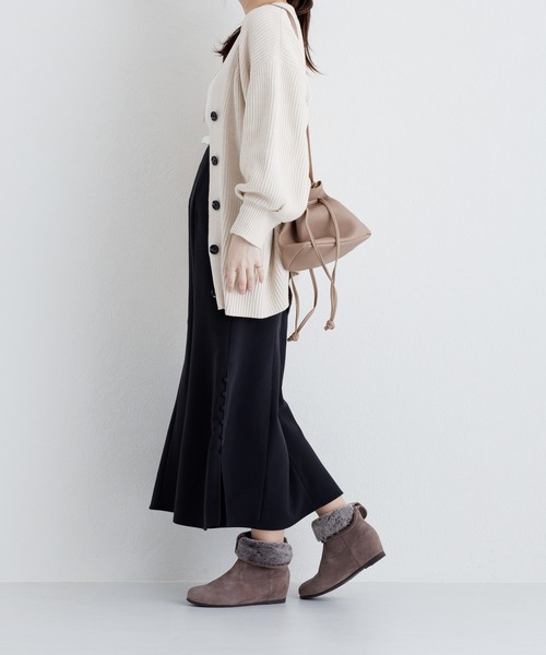 HIMIKO(ヒミコ)の「【HIMIKO】2WAYファーブーツ【撥水】/621418(ブーツ・レディース・ブラック/ベージュ系その他4/ダークグレー・21.5cm/22.0cm/22.5cm/23.0cm/23.5cm/24.0cm/24.5cm/25.0cm/25.5cm/26.0cm)」の15枚目の写真