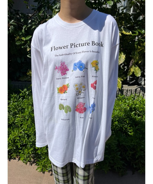 WC（ダブル シー）の「フラワープリントロンT（Tシャツ/カットソー・レディース・ブラック/ピンク・FREE）」の4枚目の写真